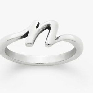 James Avery Signature initial ring